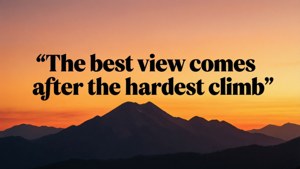 Mountain Climb Quote