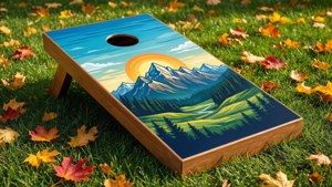 Mountain Cornhole Board