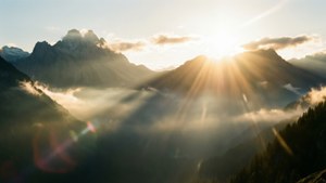 Mountain Dawn Rays