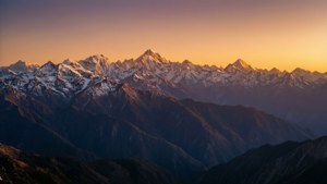 Mountain Depth Sunset