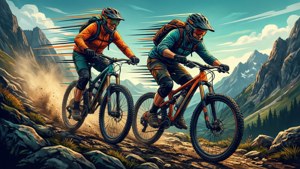 Mountain Downhill Vector