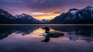 Mountain Lake Loon