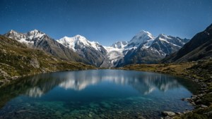 Mountain Lake Night