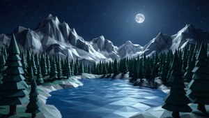 Mountain Lake Night
