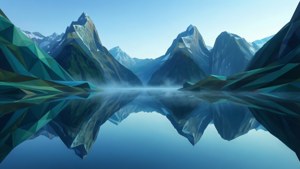 Mountain Lake Reflection