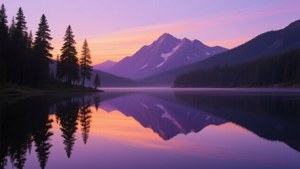 Mountain Lake Sunrise