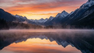 Mountain Lake Sunrise