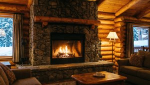 Mountain Lodge Fireplace