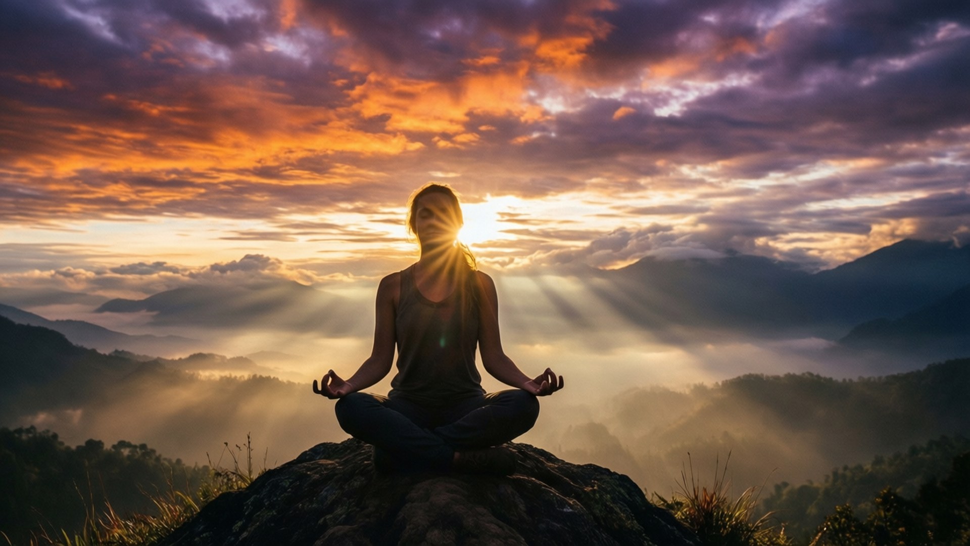 Mountain Meditation by Wallpapers.art Studio