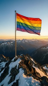 Mountain Peak Flag