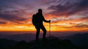 Mountain Peak Sunset