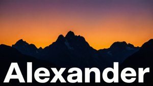 Mountain Silhouette Name