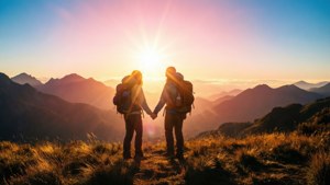 Mountain Sunrise Love