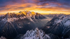 Mountain Sunrise Panorama