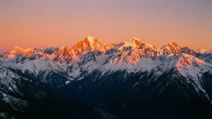 Mountain Sunset Glow
