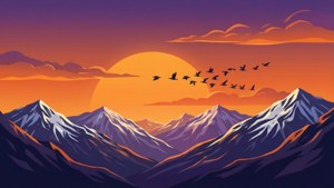 Mountain Sunset Vectors