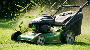 Mowing Action Splash