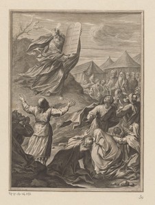 Mozes met de tafelen der wet