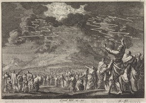 Mozes op de berg Sinaï