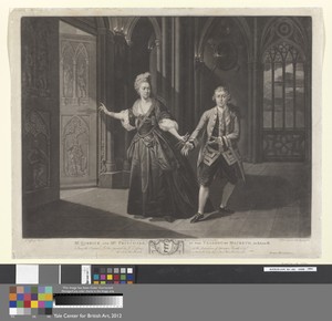 Mr. Garrick and Mrs. Pritchard, in the Tragedy of 'Macbeth.' Act II. Scene III.