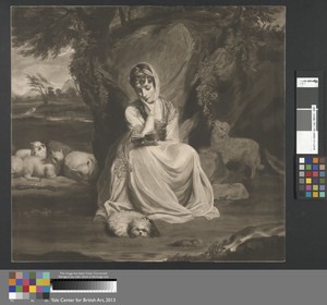 Mrs. Frances Ann Crewe as 'St. Genevieve'