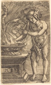 Mucius Scaevola Burning His Hand