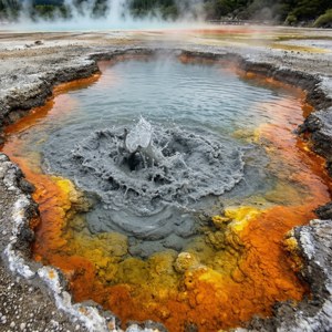 Mud Pools Abstract