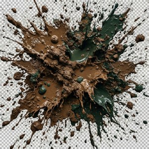 Mud Splatter Grunge Overlay