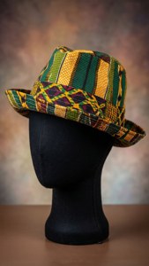 Mudcloth Hat on Mannequin