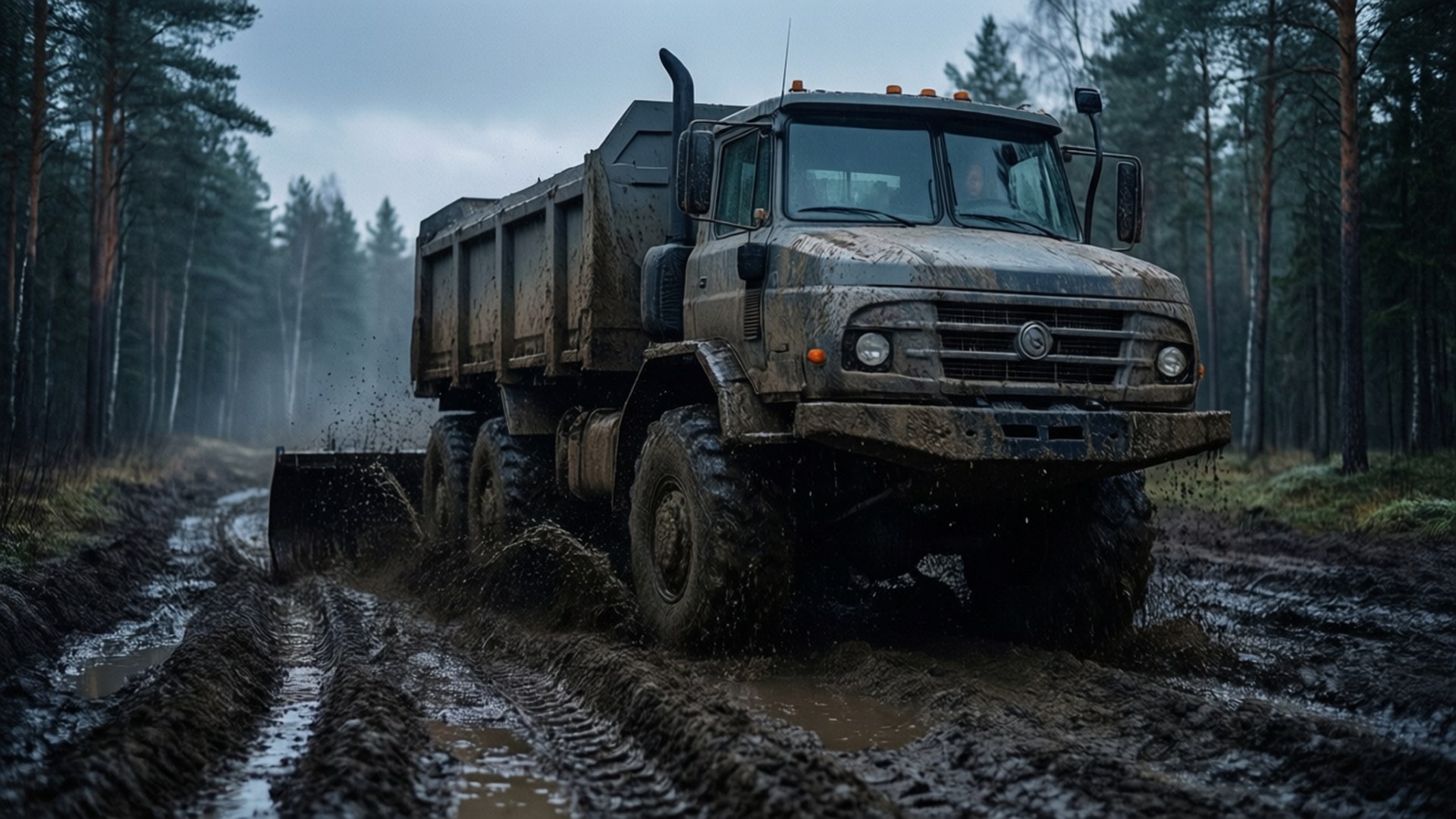 Muddy Forest Haul by Wallpapers.art Studio