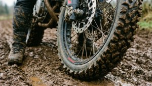 Muddy Tire Close-up