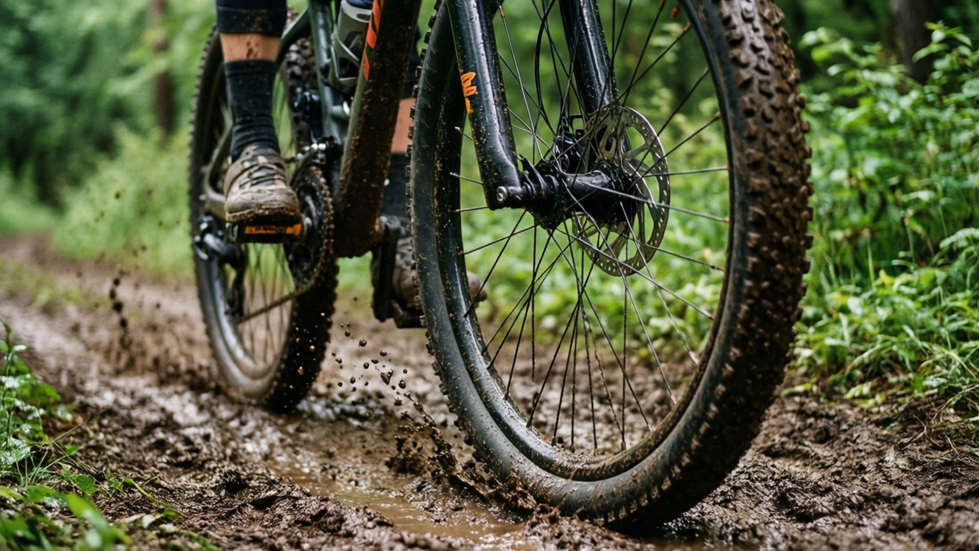 Muddy Trail Close-Up by Wallpapers.art Studio