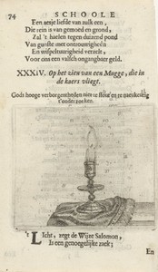 Muggen rond een kaars