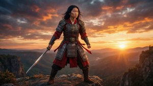 Mulan at Sunset