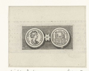 Munt met keizerin Faustina