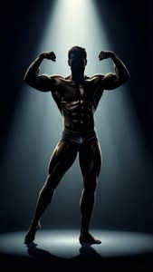 Muscular Male Silhouette
