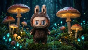 Mushroom Forest Labubu