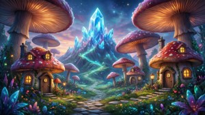 Mushroom Village Mountain