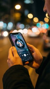 Music App at Night