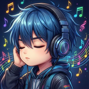 Music Headphones Boy