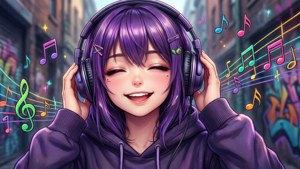 Music Lover Anime Girl