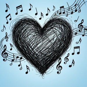 Musical Scribble Heart