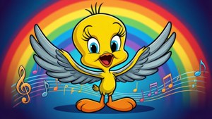 Musical Tweety on Rainbow