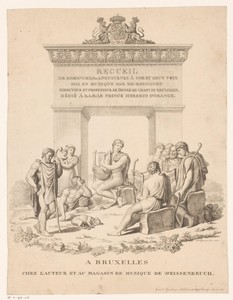 Musicerende Apollo te midden van herders