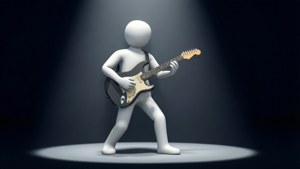 Musician Stick Figure