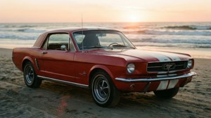 Mustang Convertible Beach