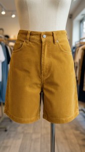 Mustard Corduroy Shorts