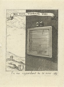 Muur met spiegel