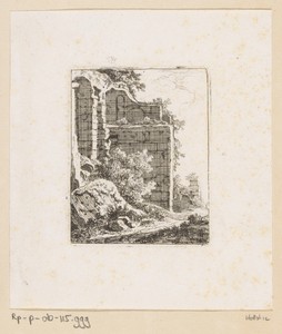 Muur van een ruïne