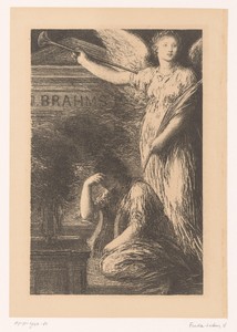 Muziek en Roem bij een mausoleum voor Brahms